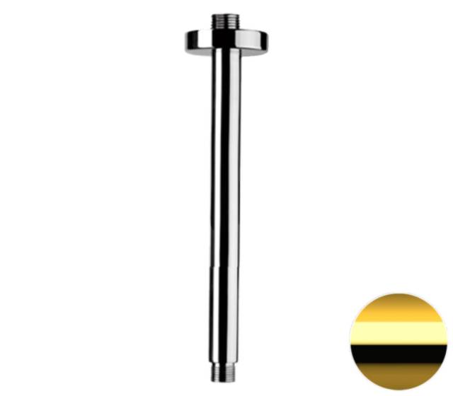 Кронштейн потолочный для верхнего душа 20 см Remer 347N20DO, золото глянцевое