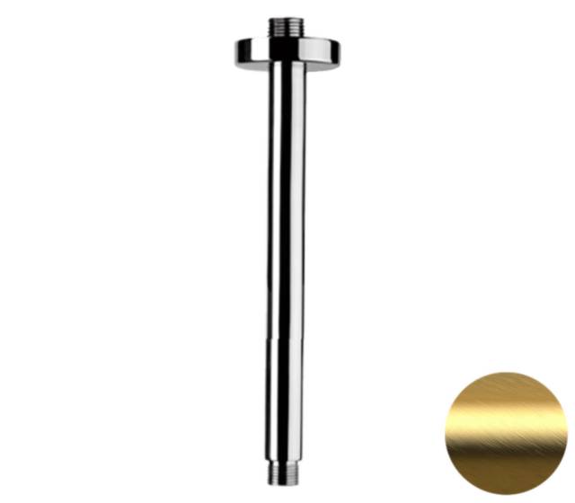 Кронштейн потолочный для верхнего душа 20 см Remer 347N20BG, золото брашированное