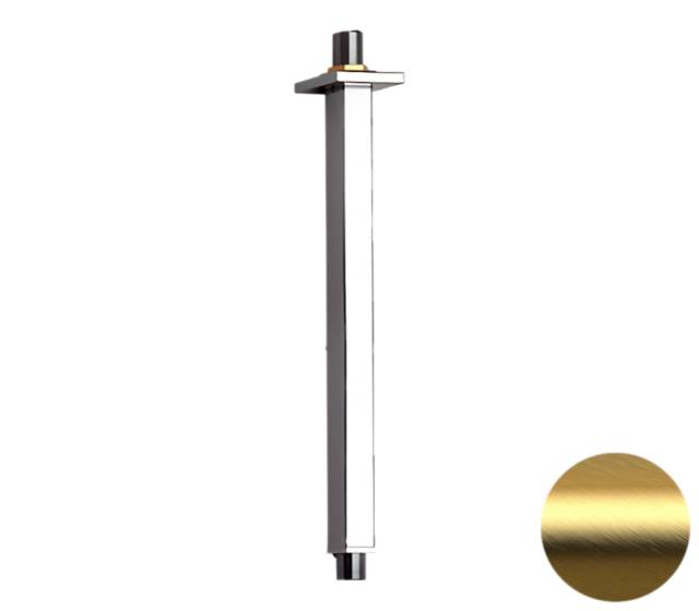 Кронштейн потолочный для верхнего душа 20 см Remer 347S20BG, золото брашированное