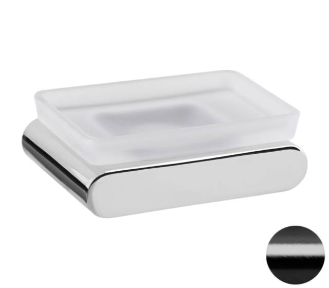 Мыльница Remer Lounge LN10CFP, черный брашированный хром