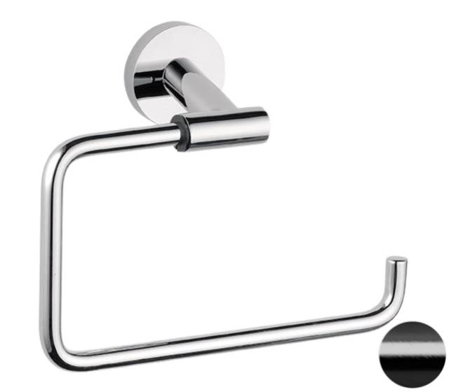 Полотенцедержатель Remer Guest GS44CFP, черный брашированный хром