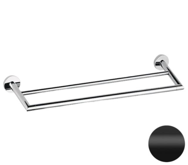 Полотенцедержатель двойной 60 см Remer Guest GS33NO, черный матовый