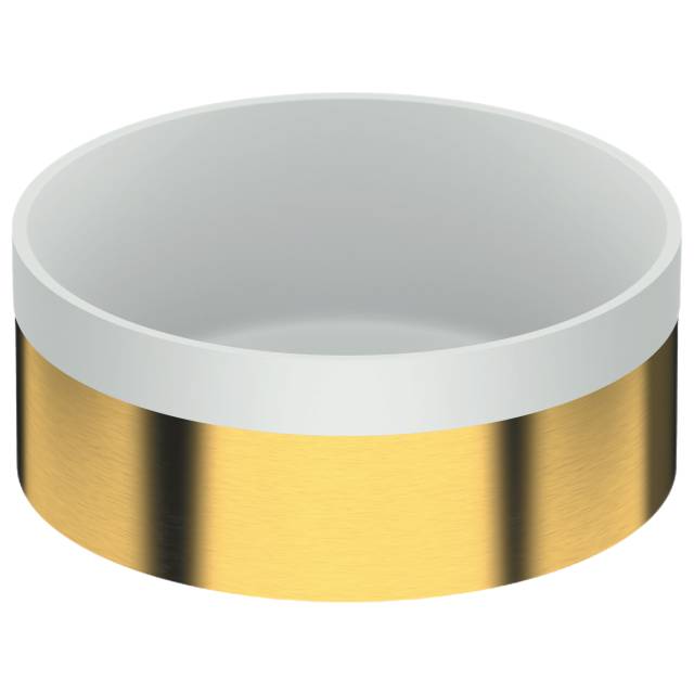 Раковина накладная 37 см Remer RB902BG, золото брашированное