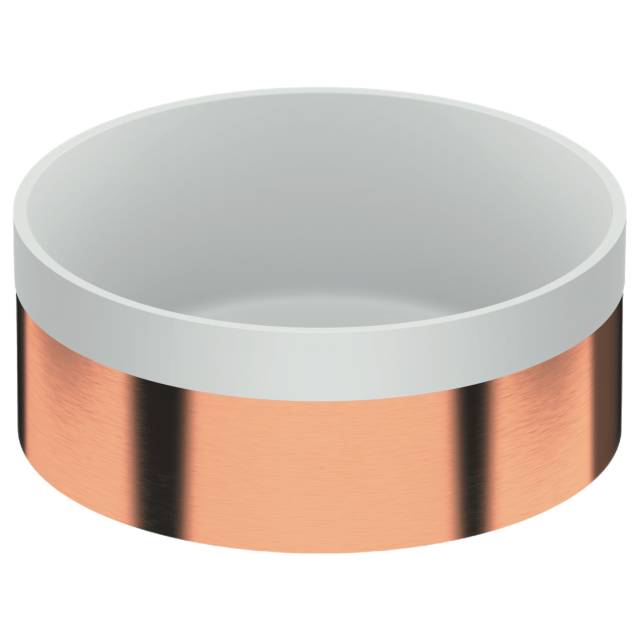 Раковина накладная 37 см Remer RB902RP, медь брашированная