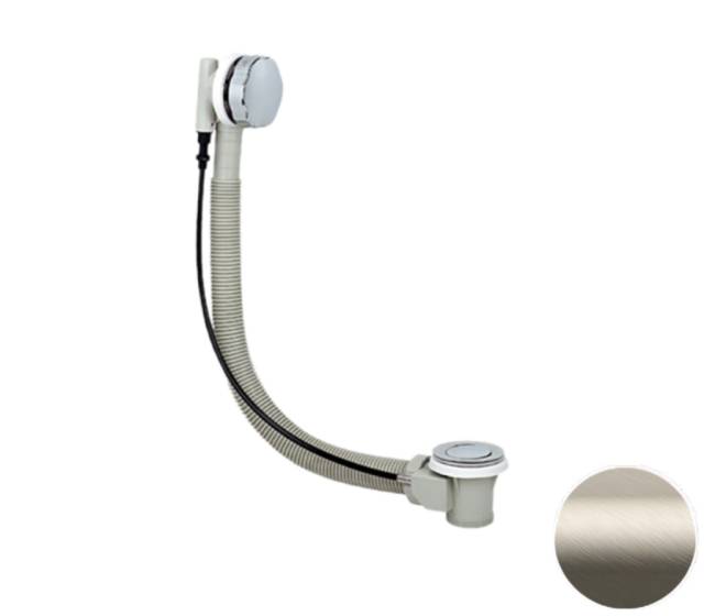 Слив-перелив полуавтоматический для ванны Remer 96PXV, сталь