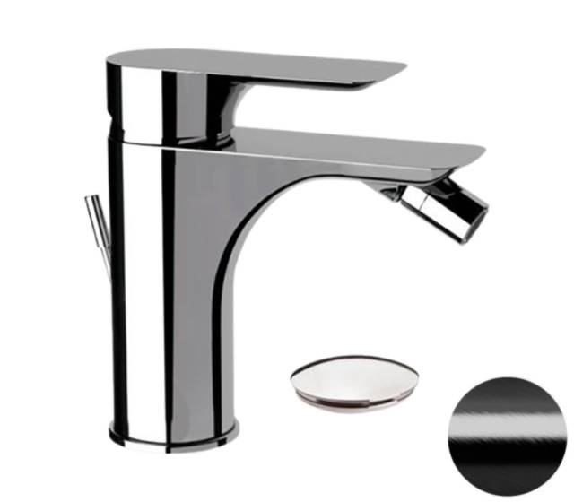 Смеситель для биде Remer Infinity I20CFP, черный брашированный хром