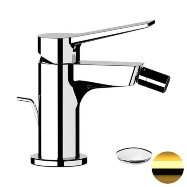 Смеситель для биде Remer Slash SL20DO, золото глянцевое