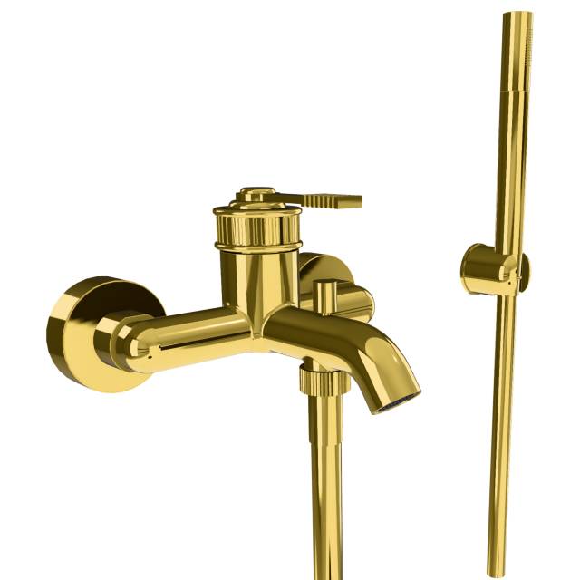 Смеситель для ванны Remer Atelier AL02DO, золото глянцевое