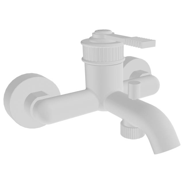 Смеситель для ванны Remer Atelier AL05BO, белый матовый