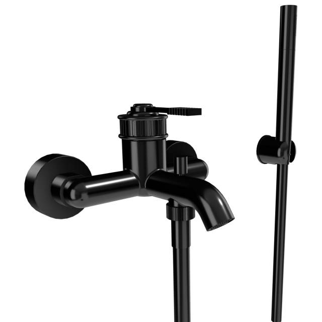 Смеситель для ванны Remer Atelier AL02CFP, черный брашированный хром