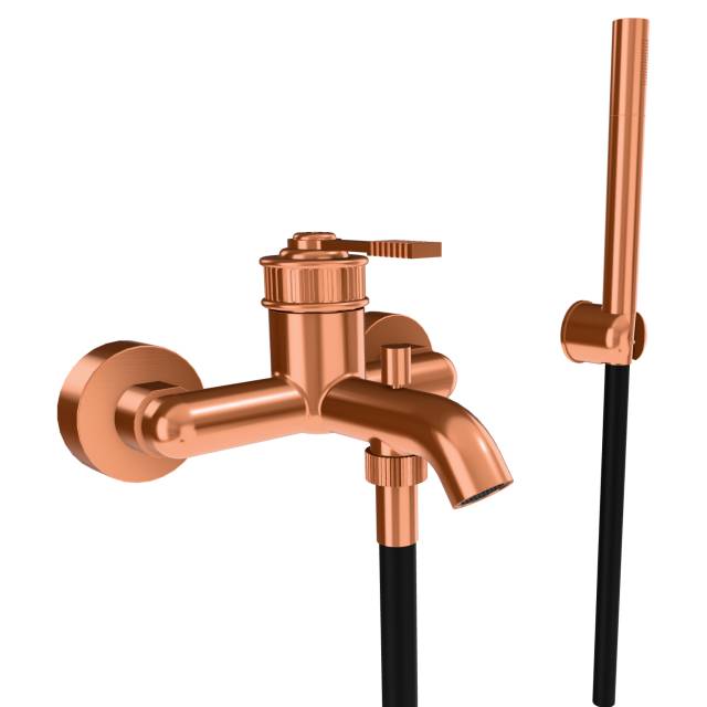Смеситель для ванны Remer Atelier AL02RP, медь брашированная