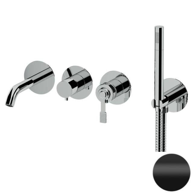 Смеситель для ванны Remer Atelier AL53D2PWBNO, черный матовый