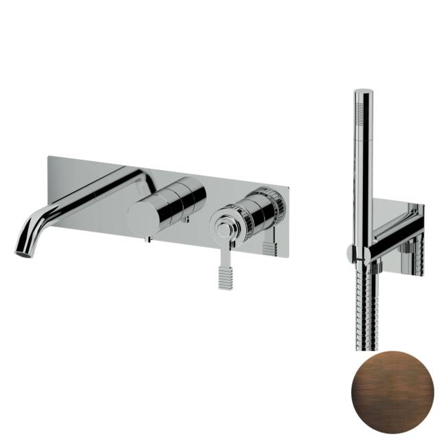 Смеситель для ванны Remer Atelier AL53D2WBBR, бронза масляная