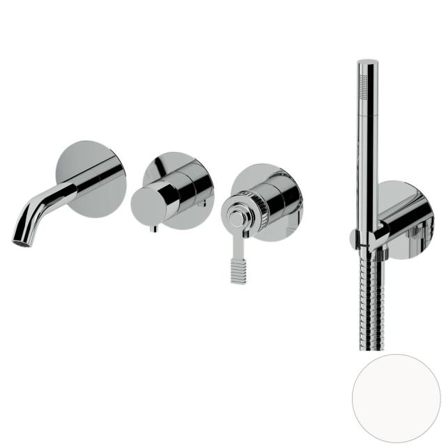 Смеситель для ванны Remer Atelier AL53D2PWBBO, белый матовый