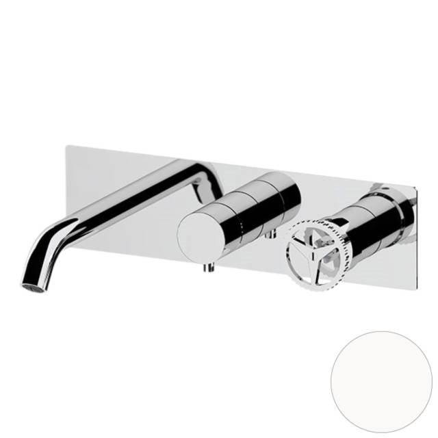 Смеситель для ванны Remer Chrono CH54D3BO, белый матовый