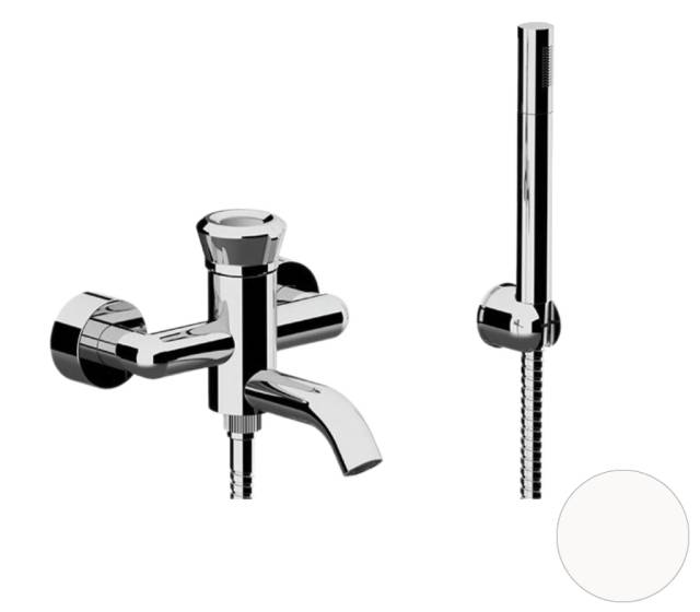 Смеситель для ванны Remer Element ET02BO, белый матовый