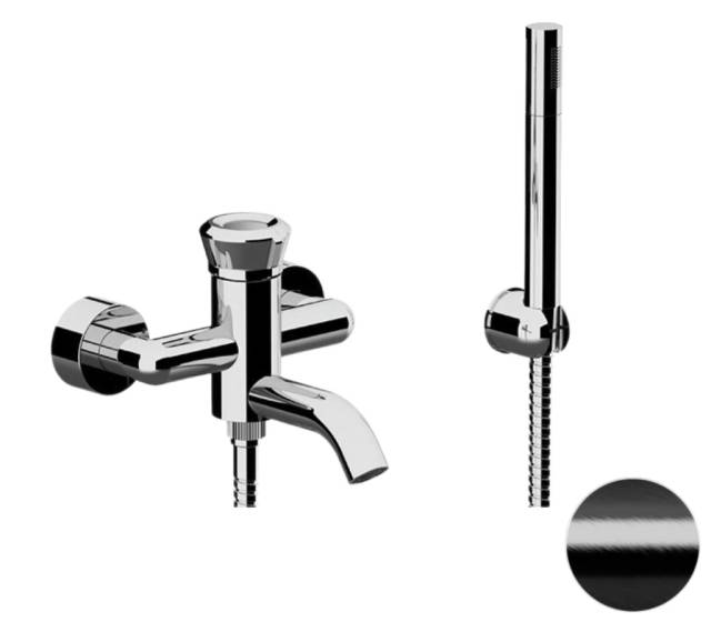 Смеситель для ванны Remer Element ET02CFP, черный брашированный хром