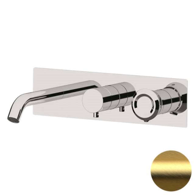 Смеситель для ванны Remer Element ET54D3BG, золото брашированное