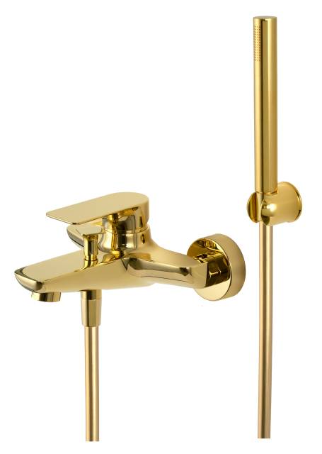 Смеситель для ванны Remer Infinity I02DO, золото глянцевое