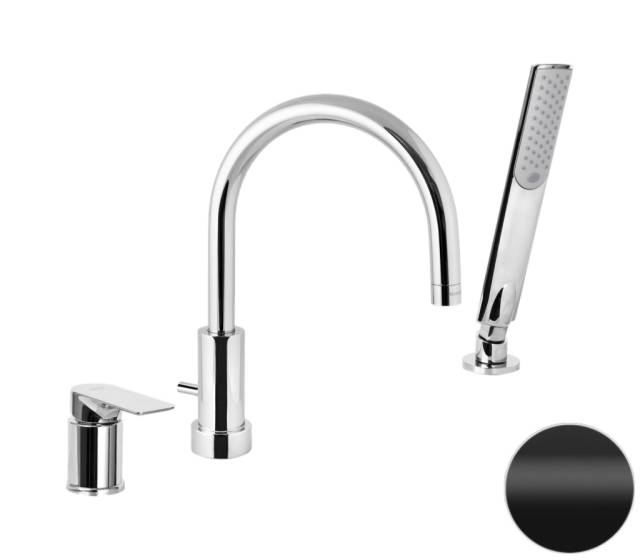 Смеситель для ванны Remer Infinity I07NO, черный матовый