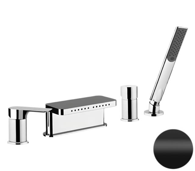 Смеситель для ванны Remer Infinity I06NO, черный матовый