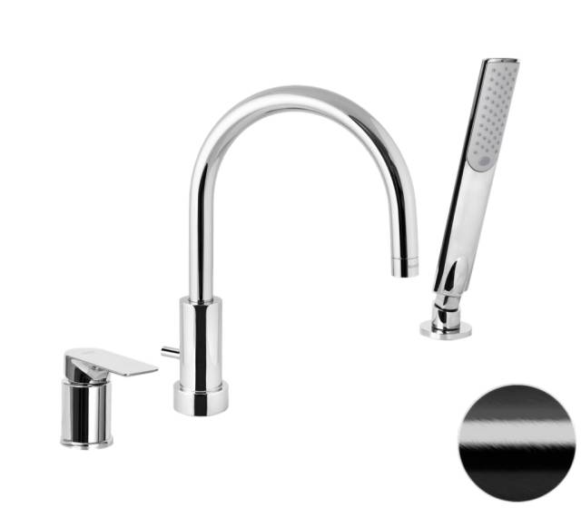 Смеситель для ванны Remer Infinity I07CFP, черный брашированный хром