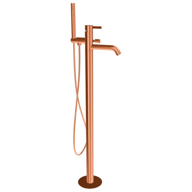 Смеситель для ванны Remer Metrica MC08RP, медь брашированная