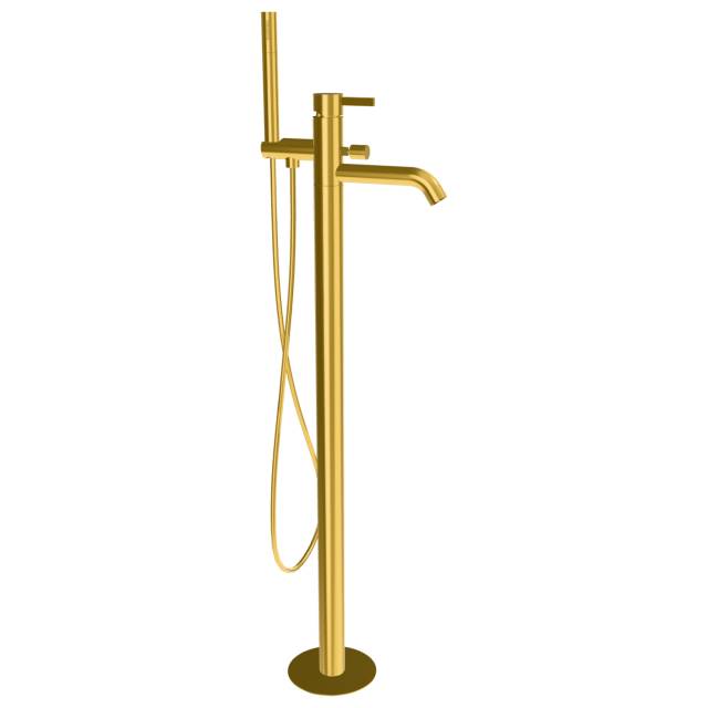 Смеситель для ванны Remer Metrica MC08BG, золото брашированное
