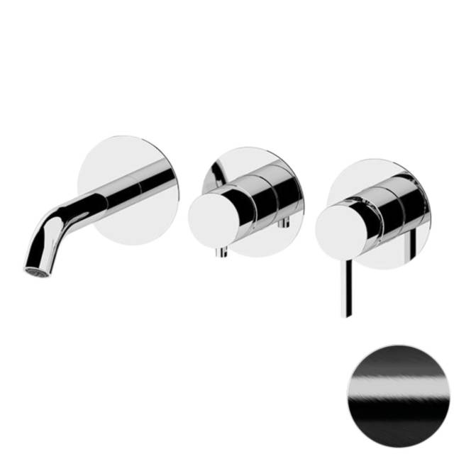 Смеситель для ванны Remer Metrica MC54D2PCFP, черный брашированный хром