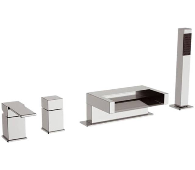 Смеситель для ванны Remer Qubika Cascata QC06