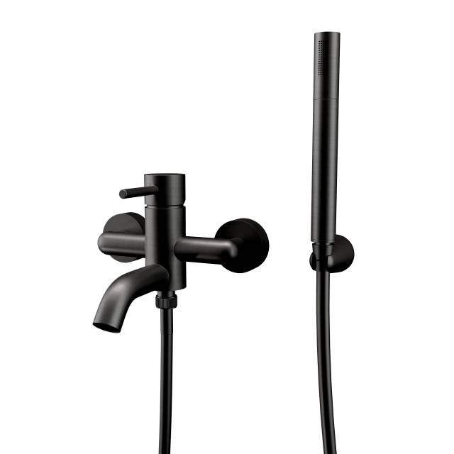 Смеситель для ванны Remer X Style X02CFP, черный брашированный хром