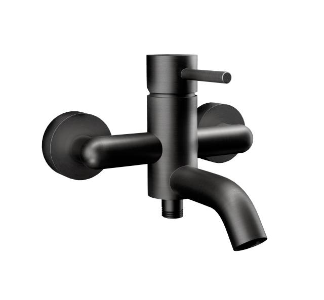 Смеситель для ванны Remer X Style X05CFP, чёрный брашированный хром