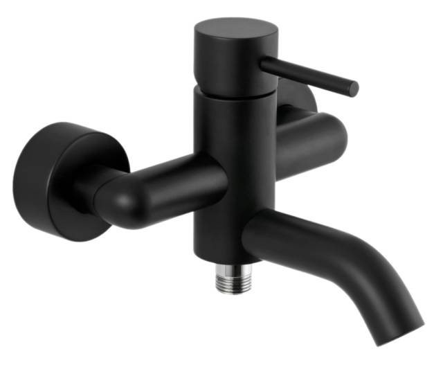 Смеситель для ванны Remer X Style X05NO, чёрный матовый
