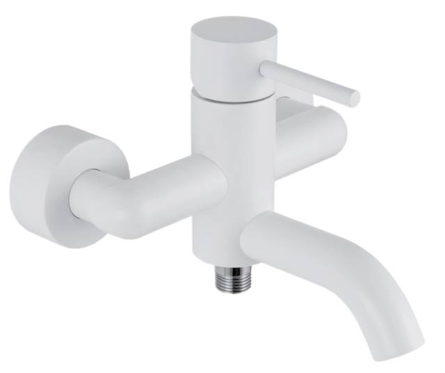 Смеситель для ванны Remer X Style X05BO, белый матовый