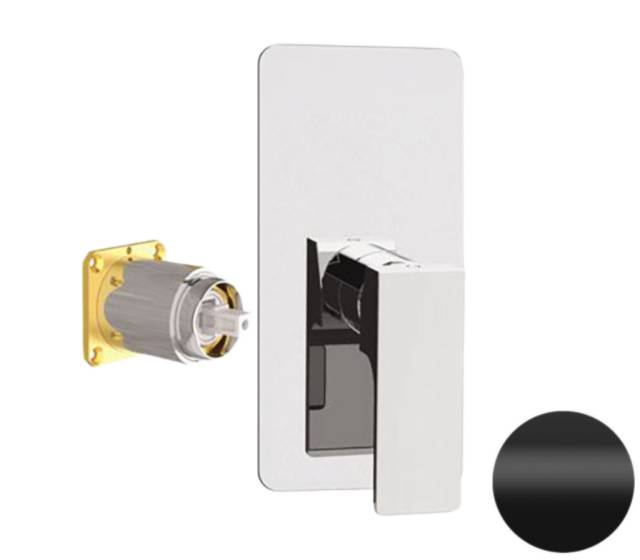 Смеситель для душа Remer Absolute AU30KBNO, чёрный матовый