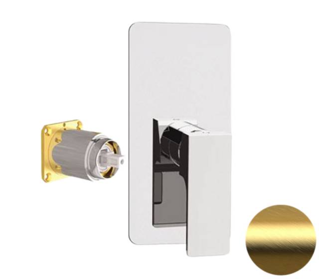 Смеситель для душа Remer Absolute AU30KBBG, золото брашированное