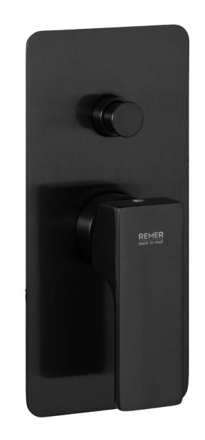 Смеситель для душа Remer Absolute AU09KBCFP, чёрный брашированный хром