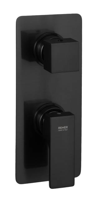 Смеситель для душа Remer Absolute AU92KBCFP, чёрный брашированный хром