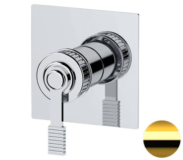 Смеситель для душа Remer Atelier AL30QDO, золото глянцевое