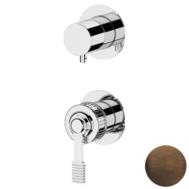 Смеситель для душа Remer Atelier AL92PWBBR, бронза масляная