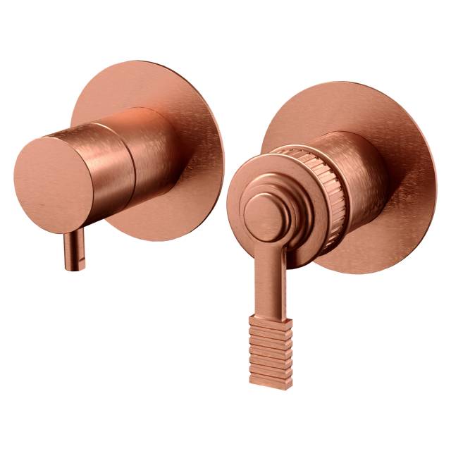 Смеситель для душа Remer Atelier AL92ZPWBRP, медь брашированная