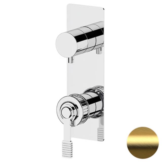 Смеситель для душа Remer Atelier AL93WBBG, золото брашированное