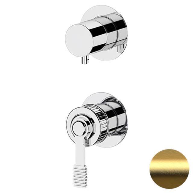 Смеситель для душа Remer Atelier AL93PWBBG, золото брашированное