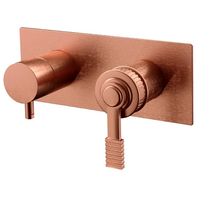Смеситель для душа Remer Atelier AL92ZWBRP, медь брашированная