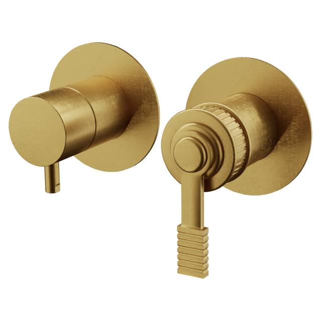 Смеситель для душа Remer Atelier AL93ZPWBBG, золото брашированное