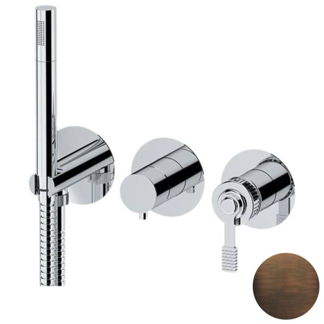 Смеситель для душа Remer Atelier AL97D2PWBBR, бронза масляная