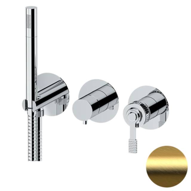 Смеситель для душа Remer Atelier AL97D2PWBBG, золото брашированное