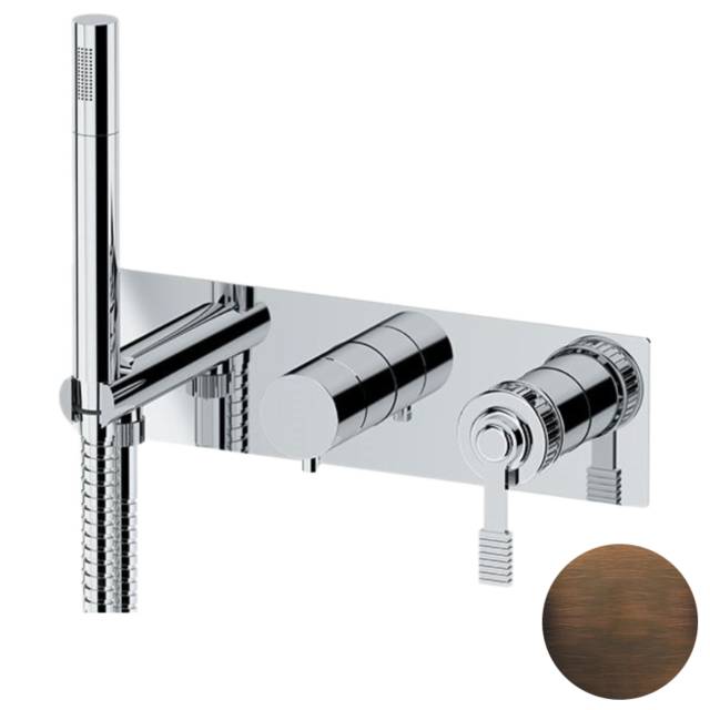 Смеситель для душа Remer Atelier AL97D2WBBR, бронза масляная