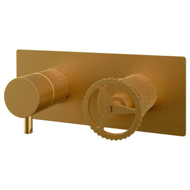 Смеситель для душа Remer Chrono CH92ZBG, золото брашированное