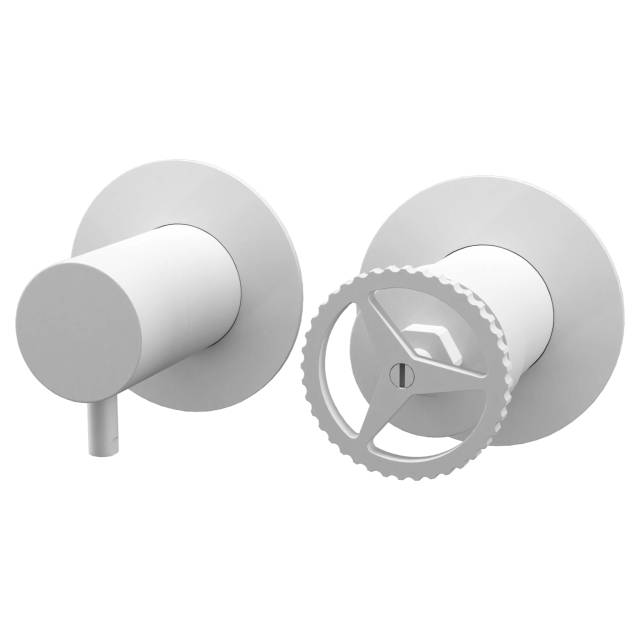Смеситель для душа Remer Chrono CH92ZPBO, белый матовый